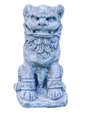 Bali Lion Concrete Garden Ornament - Northern Ireland - Front View