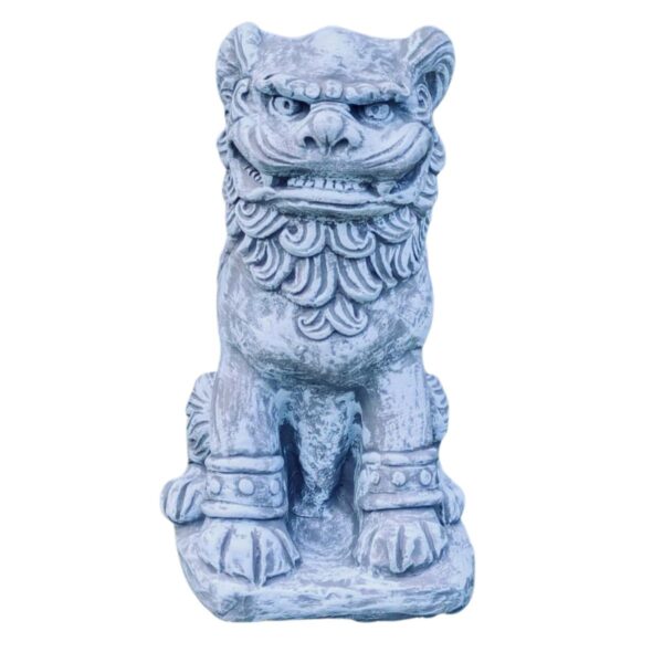 Bali Lion Concrete Garden Ornament - Northern Ireland - Front View