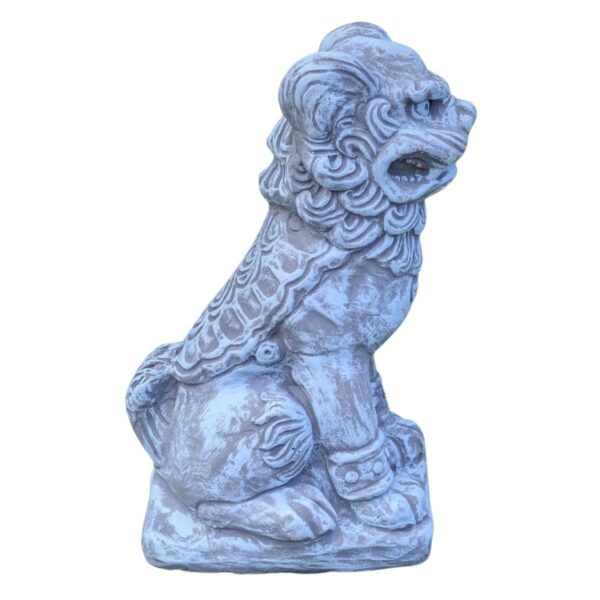 Bali Lion Concrete Garden Ornament - Northern Ireland - Side View