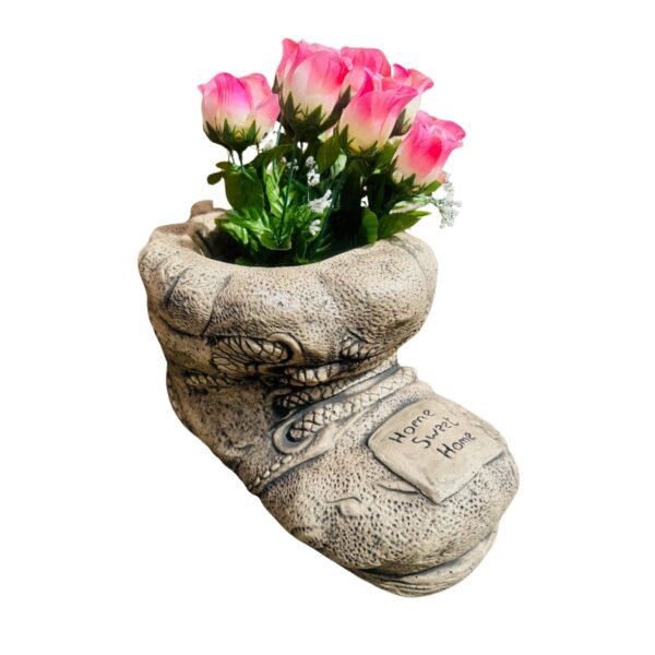 Boot Concrete Pot Planter 2