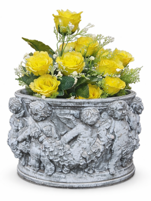 Concrete Cherub Garden Planter Concreteworx Northen Irelend front view