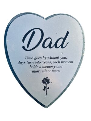 Dad Memorial Concrete Garden Plaque