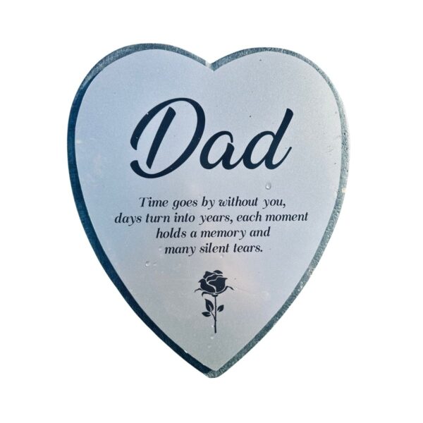 Dad Memorial Concrete Garden Plaque