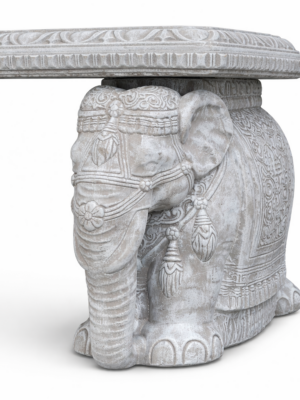 Elephant Concrete Garden Bench Close up of ellephant Leg - ConcreteWorx Northern Ireland