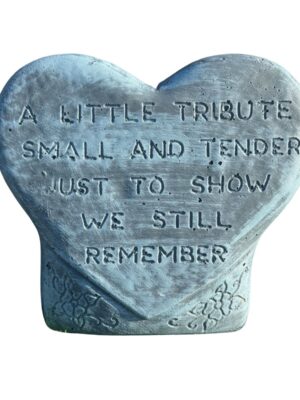Heart Plaque Concrete Garden Ornaments
