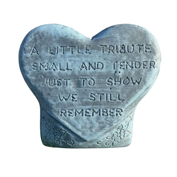 Heart Plaque Concrete Garden Ornaments