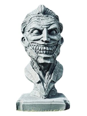 Joker Head Concrete Garden Ornament