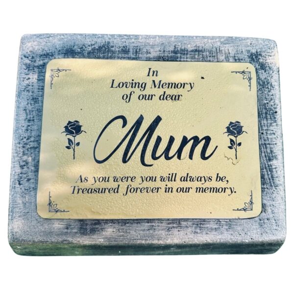 Mum Memory - Memorial Plaque | Northern Ireland