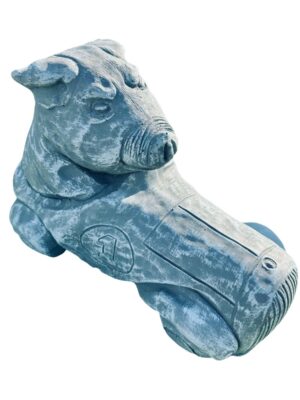 Piggy in  Car - Concrete Garden Statue | Northern Ireland