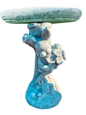 Piglet Concrete Garden Bird Bath