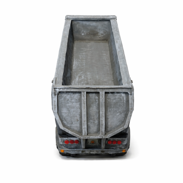 Planter Trailer Concrete Garden Furniture Rear View