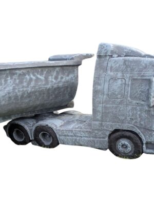 Volvo Truck and Planter Trailer Concrete Garden Ornament