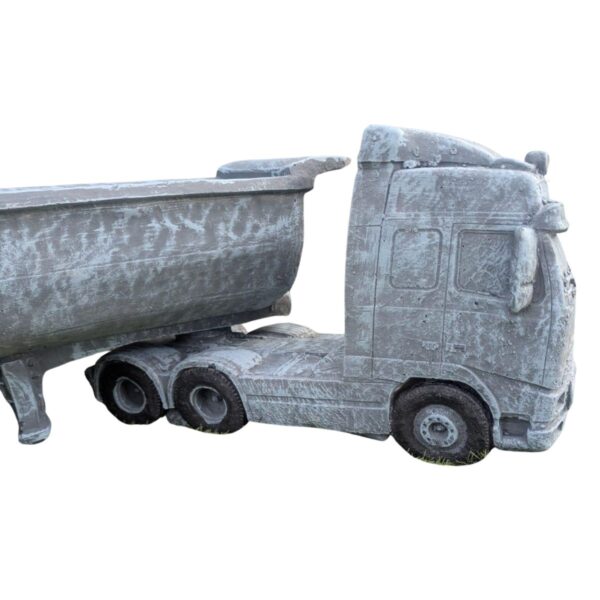 Volvo Truck and Planter Trailer Concrete Garden Ornament