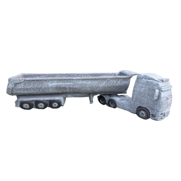 Volvo Truck and Planter Trailer Concrete Garden Ornament